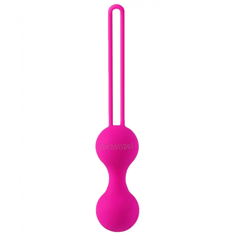 Kegel Balls - Pink Silicone Double Small